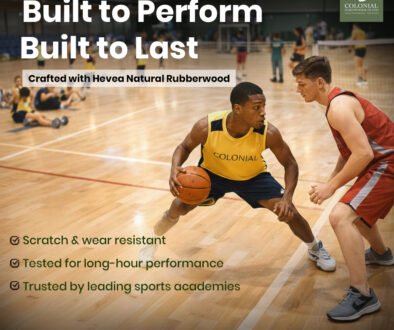 Hevea Rubberwood Sports Flooring